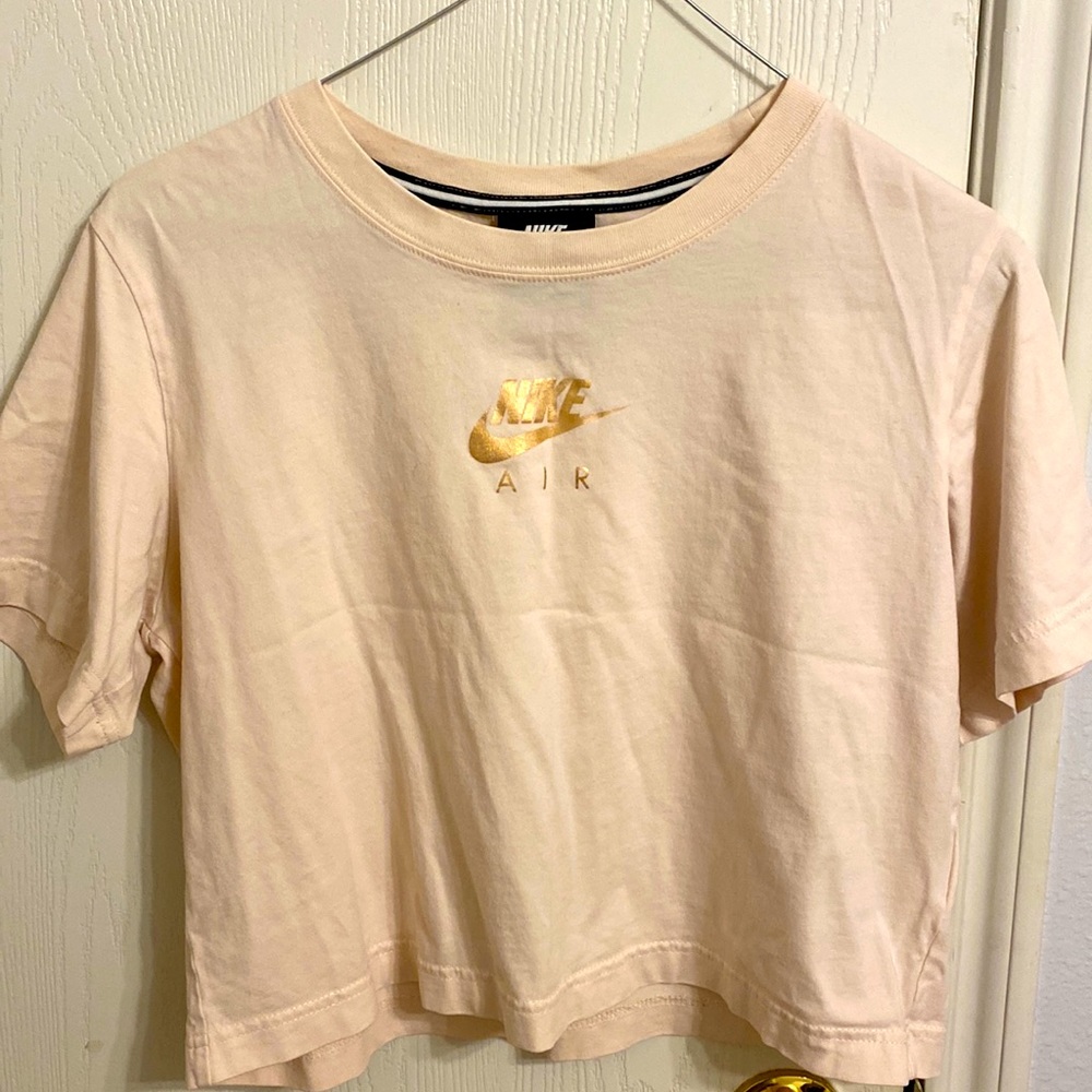 Nike pink crop top